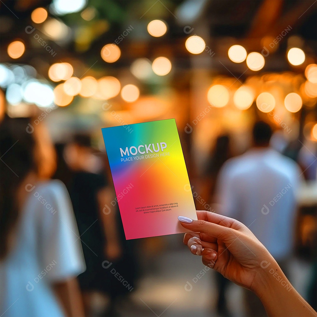 Mockup de Convite PSD Editável