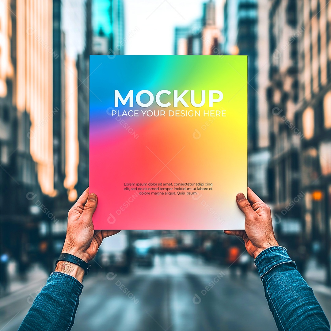 Mockup de Convite PSD Editável