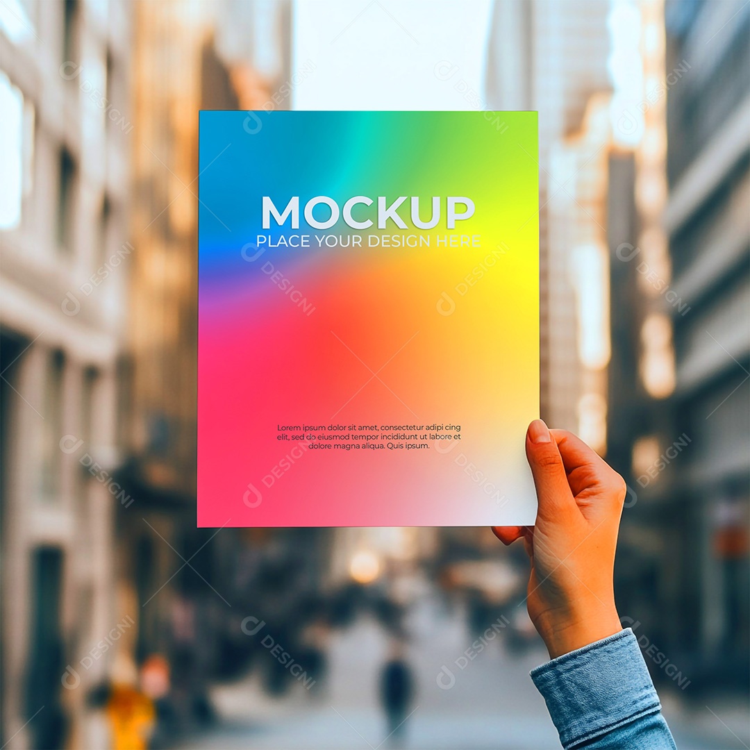 Mockup de Convite PSD Editável