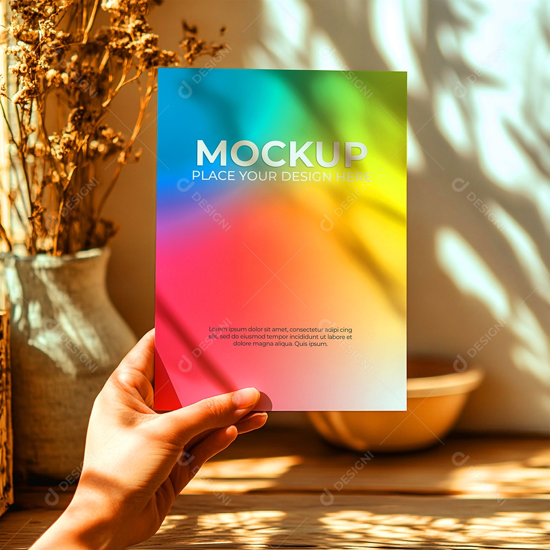 Mockup de Convite PSD Editável