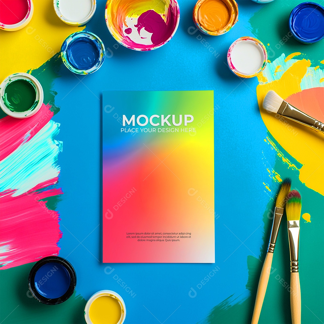 Mockup de Convite PSD Editável