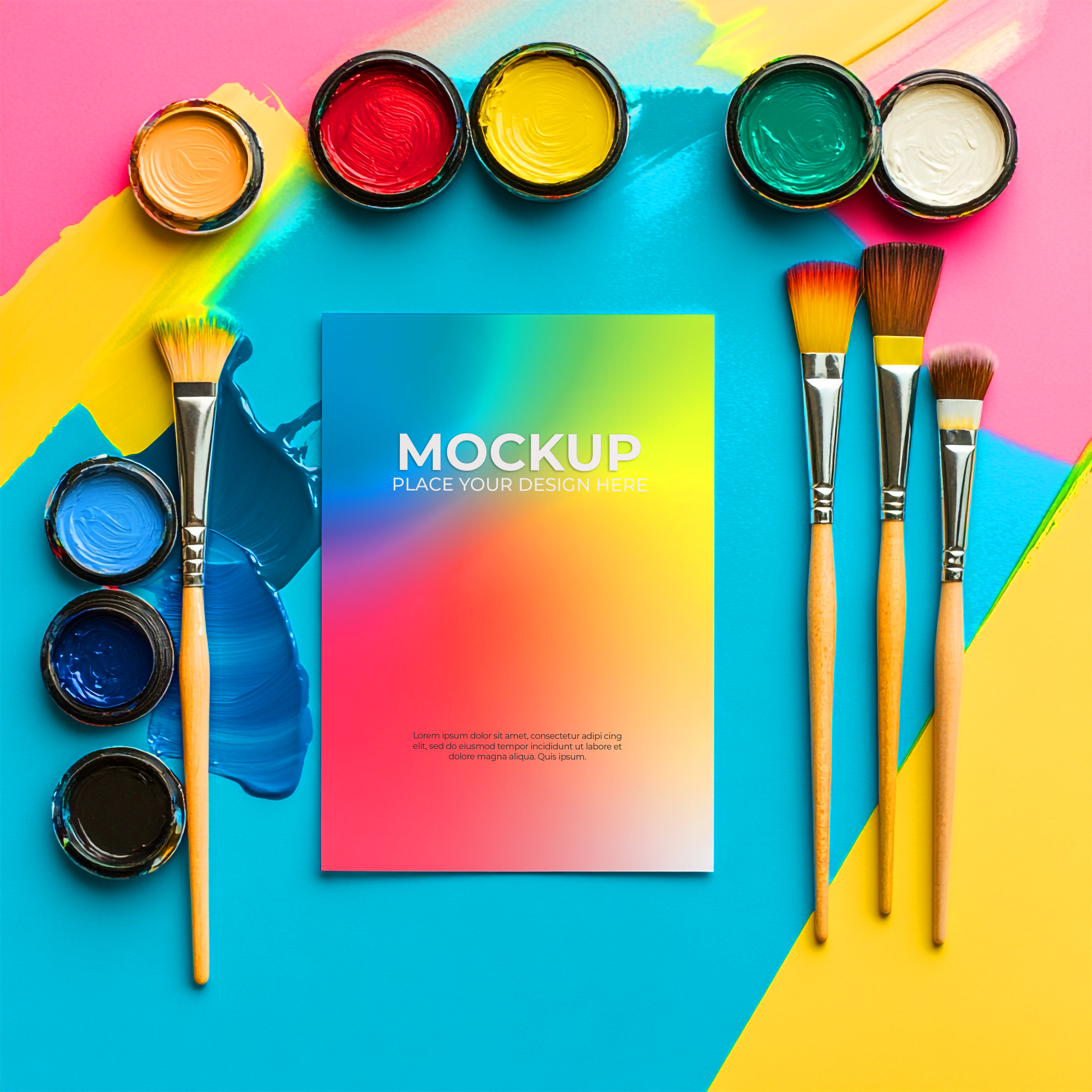 Mockup de Convite PSD Editável