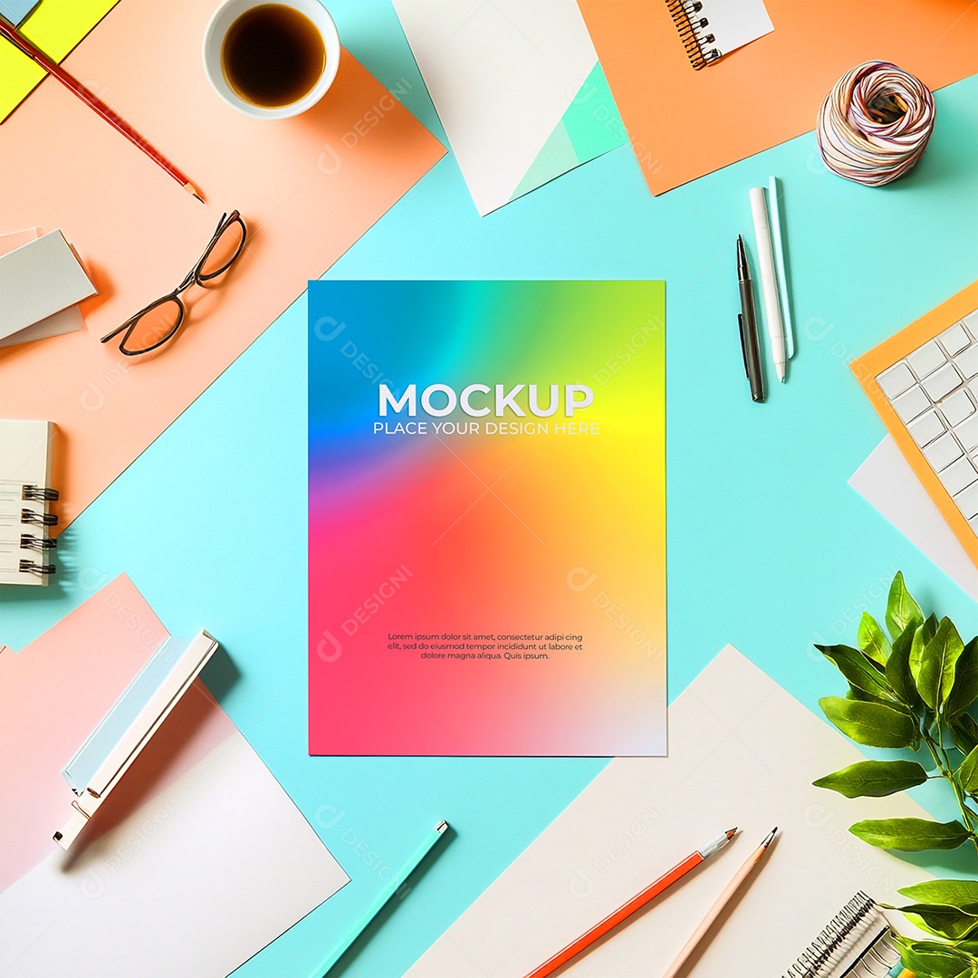 Mockup de Convite PSD Editável