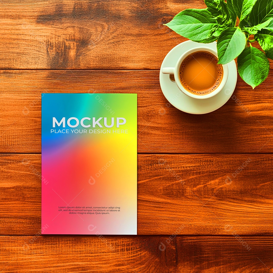 Mockup de Convite PSD Editável