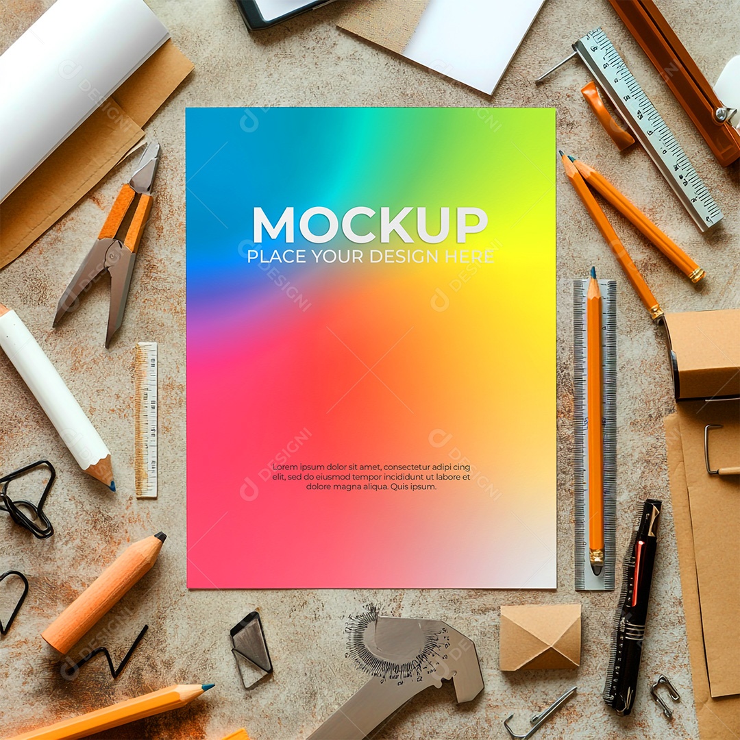 Mockup de Convite PSD Editável