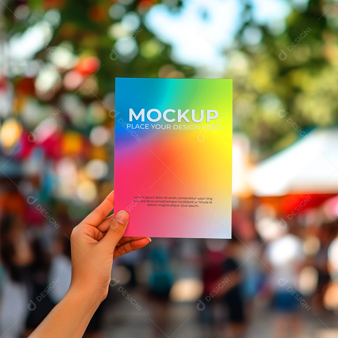 Mockup de Convite PSD Editável