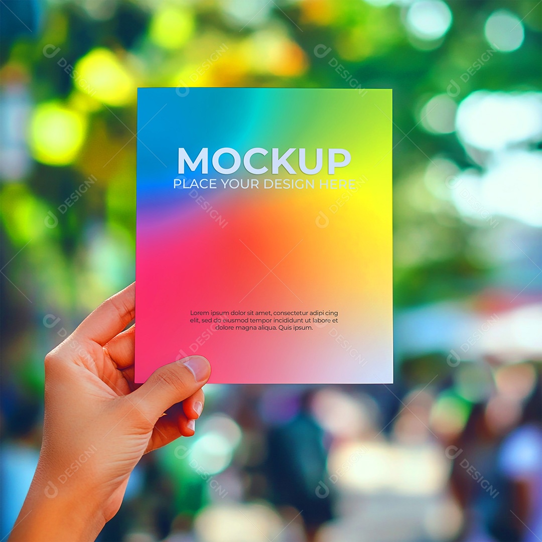 Mockup de Convite PSD Editável