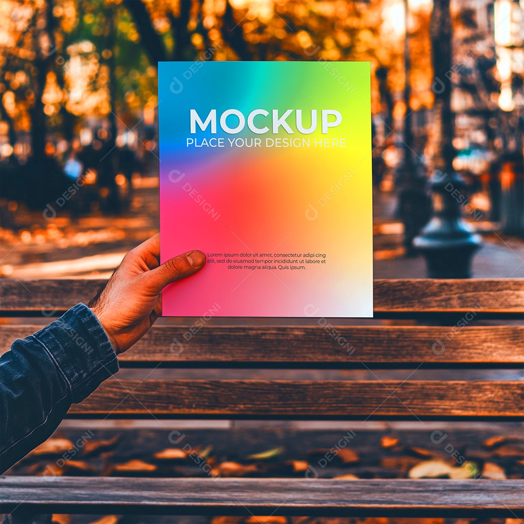 Mockup de Convite PSD Editável