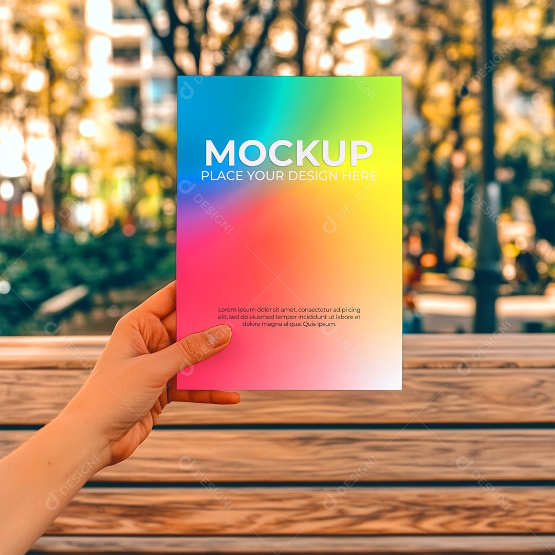 Mockup de Convite PSD Editável
