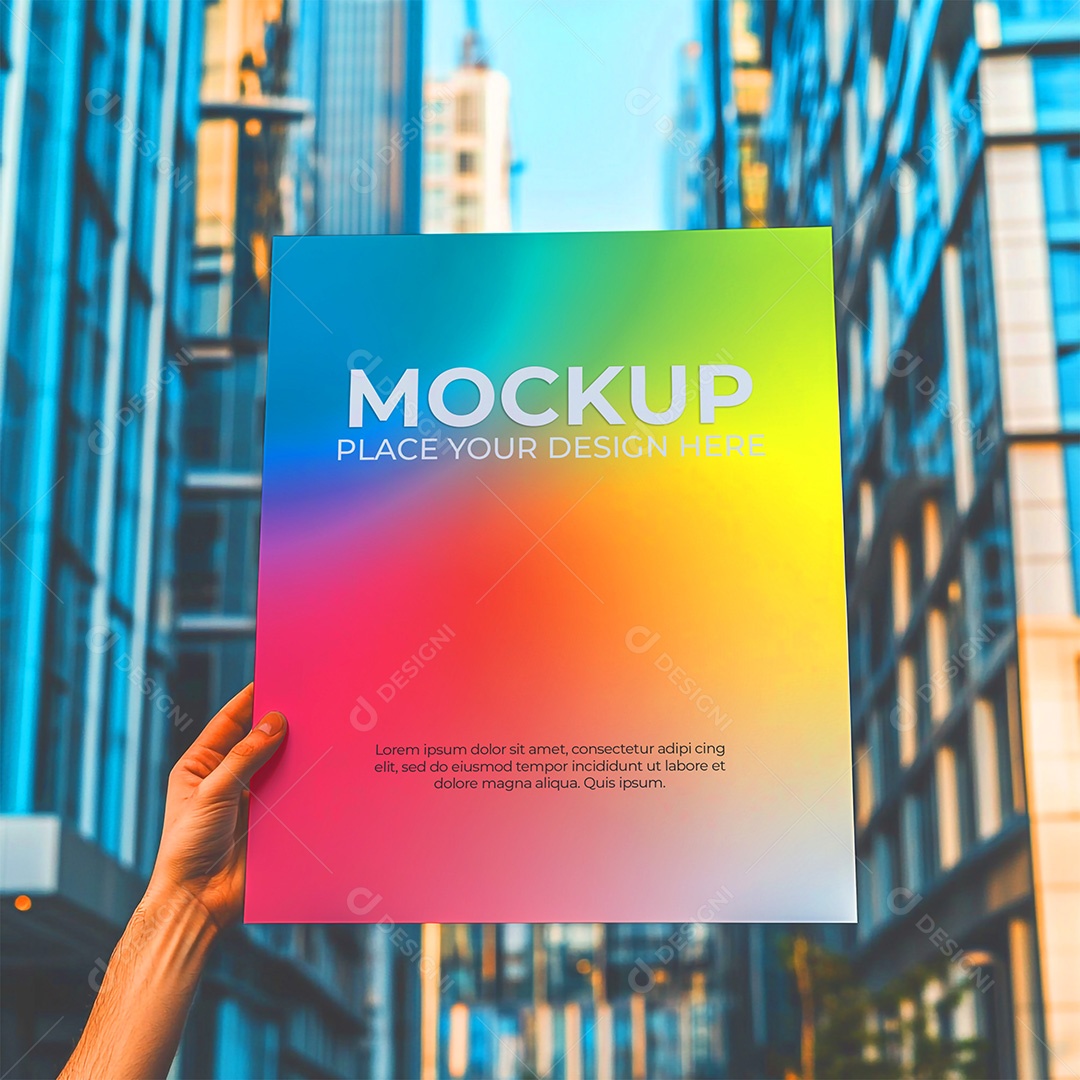 Mockup de Convite PSD Editável