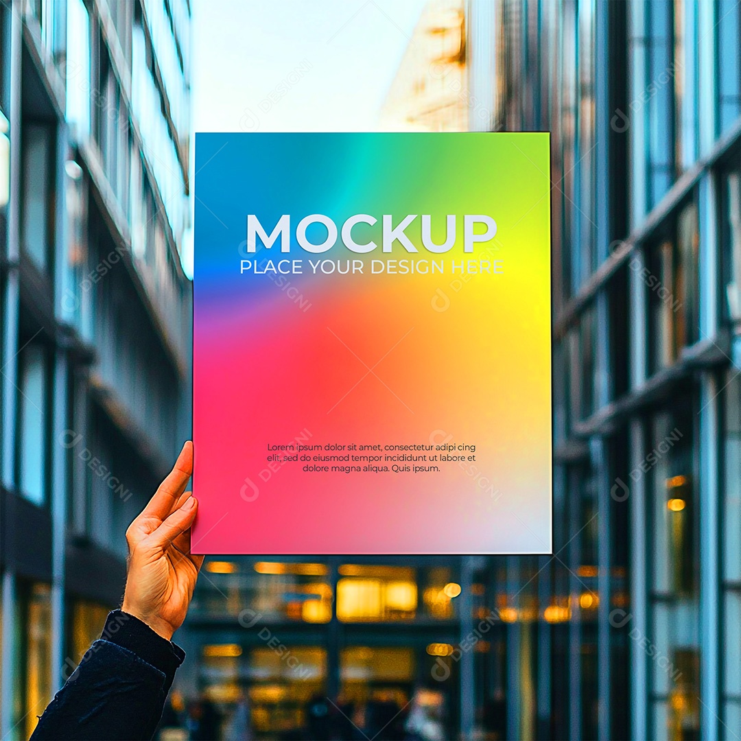 Mockup de Convite PSD Editável