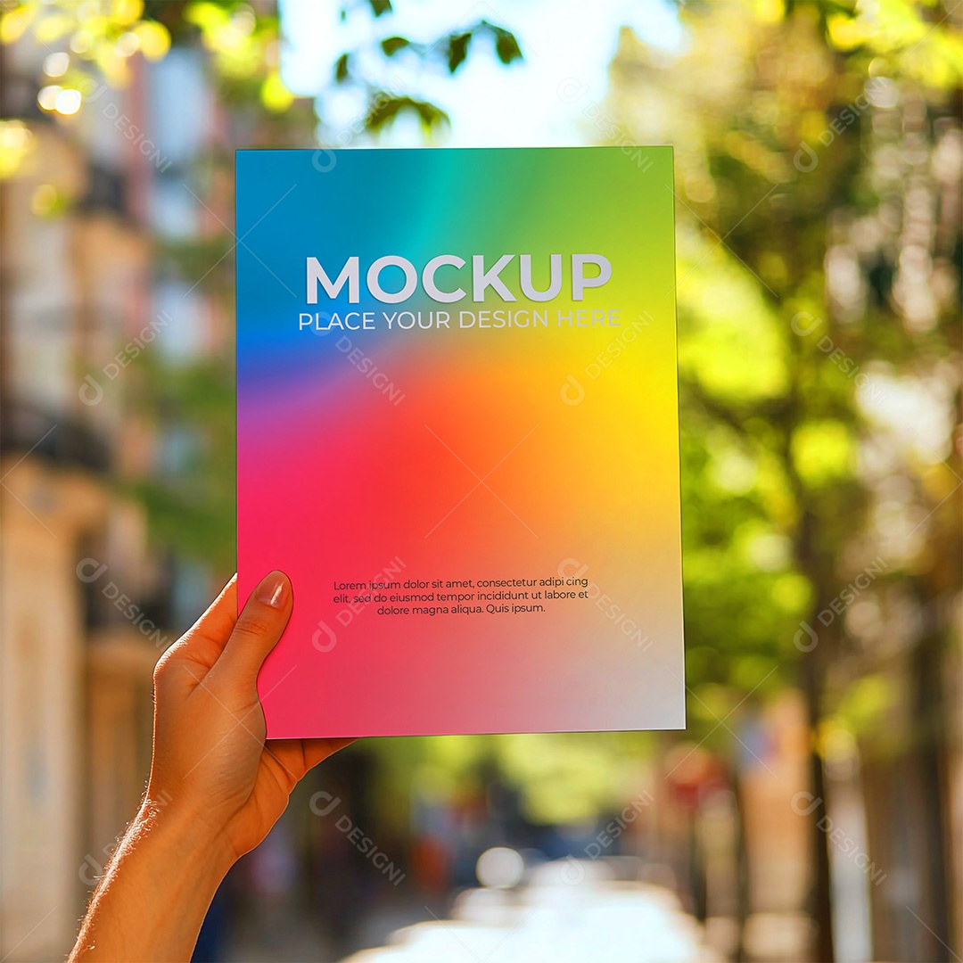 Mockup de Convite PSD Editável