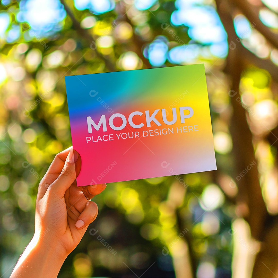 Mockup de Convite PSD Editável