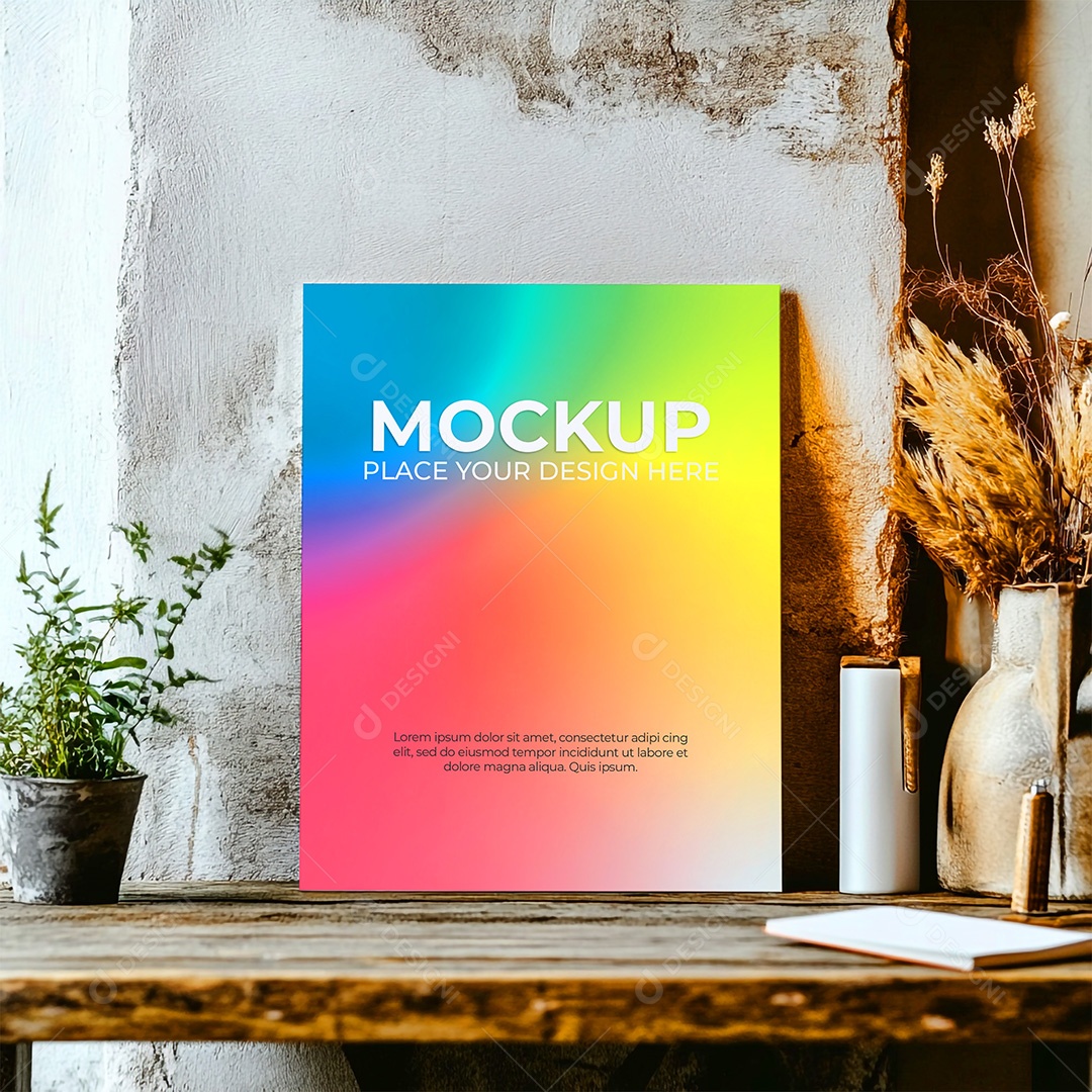 Mockup de Convite PSD Editável