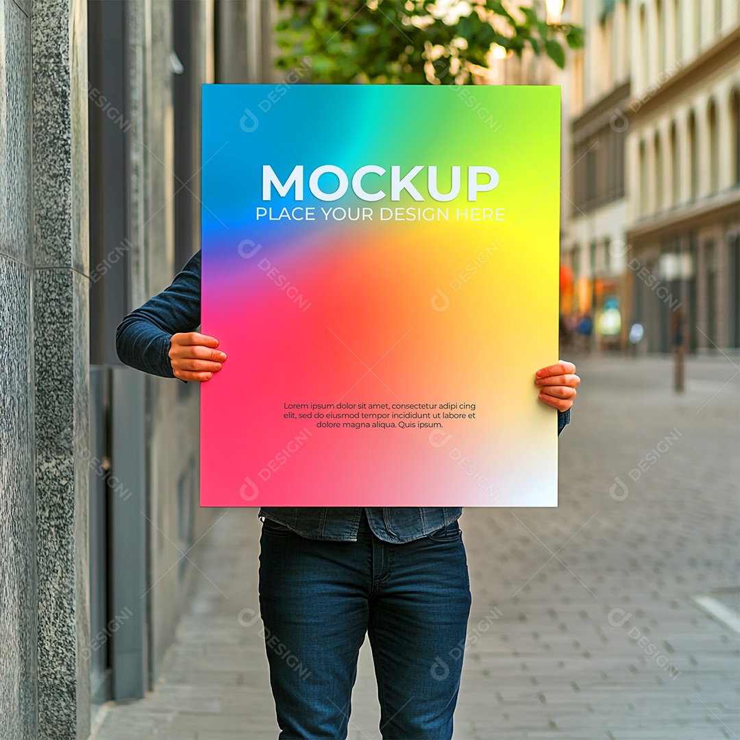 Mockup de Convite PSD Editável