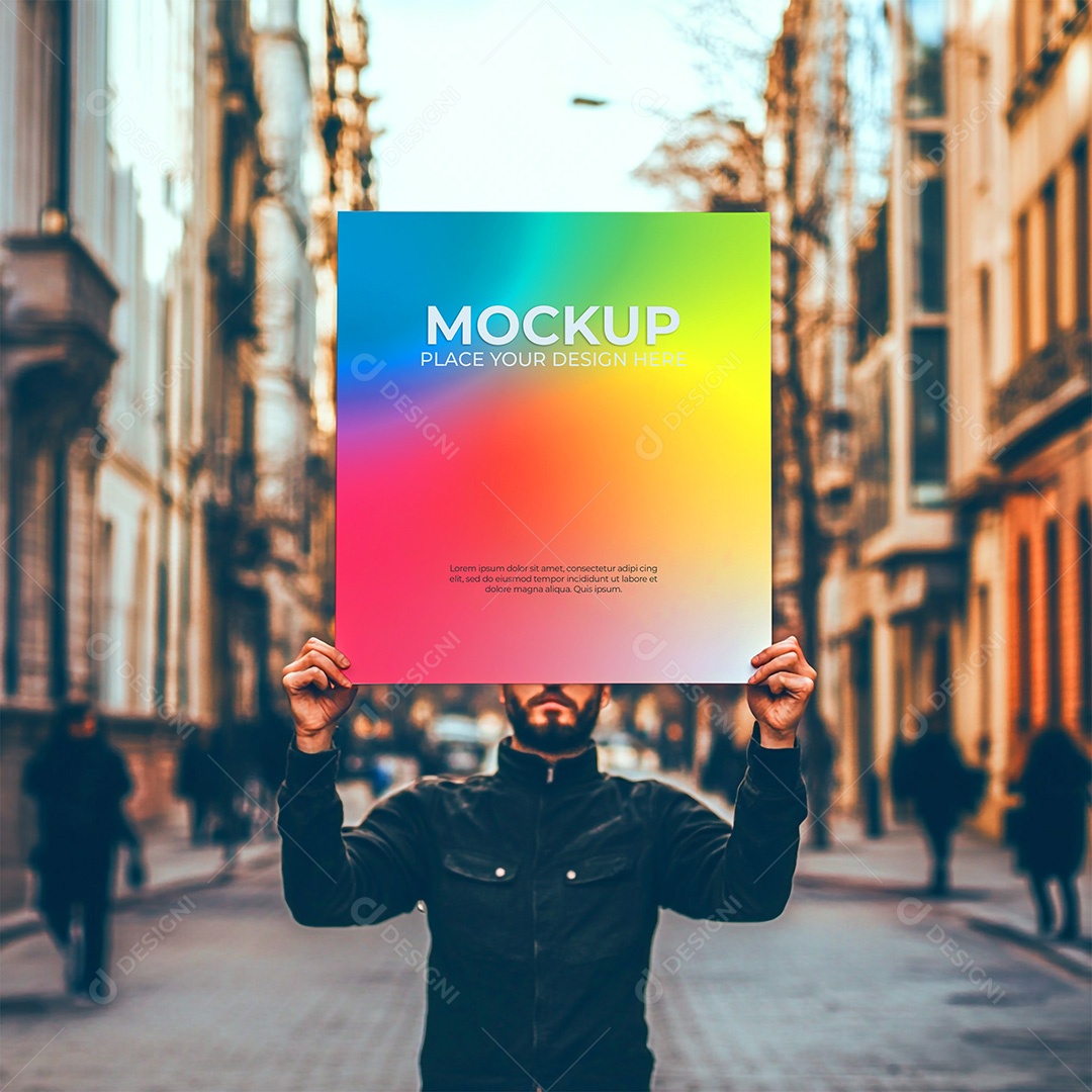 Mockup de Convite PSD Editável