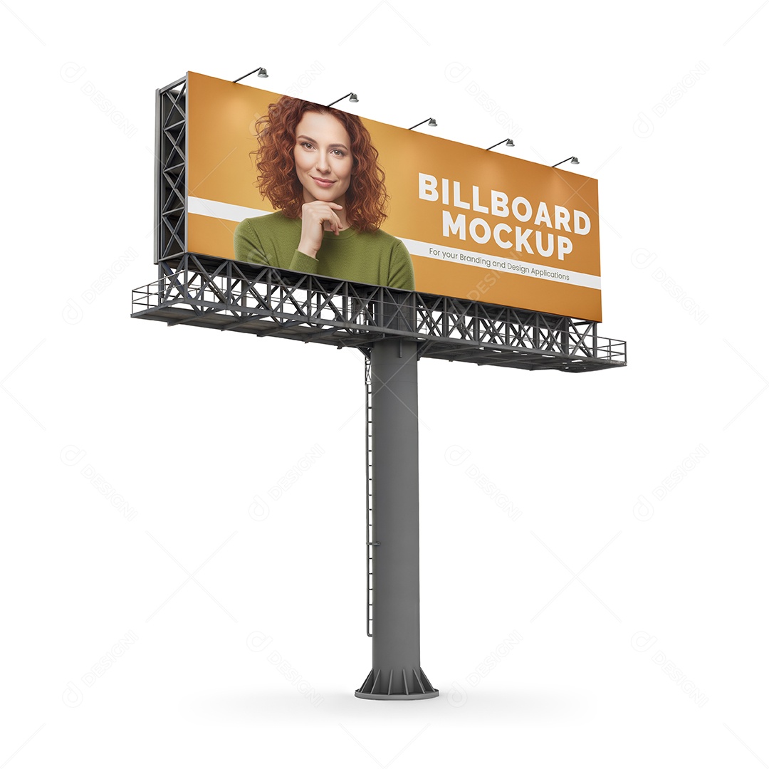 Mockup de Outdoor Publicitário PSD Editável