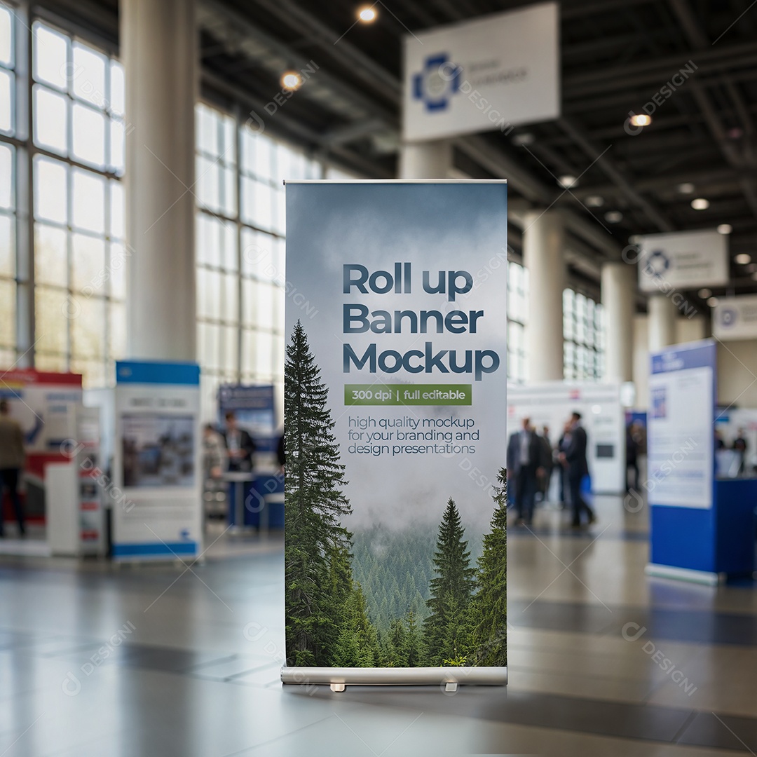 Banner de Enrolar Mockup PSD Editável