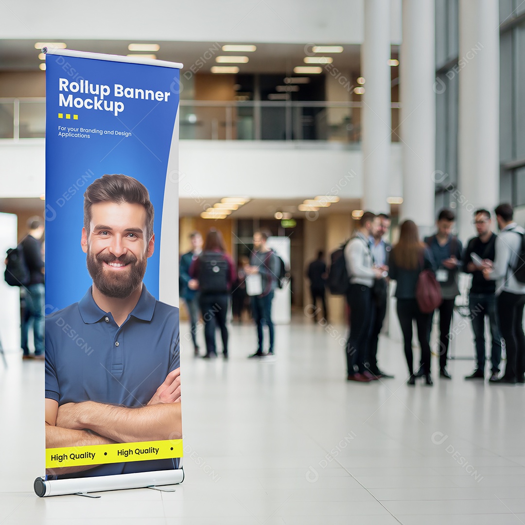 Banner de Enrolar Mockup PSD Editável