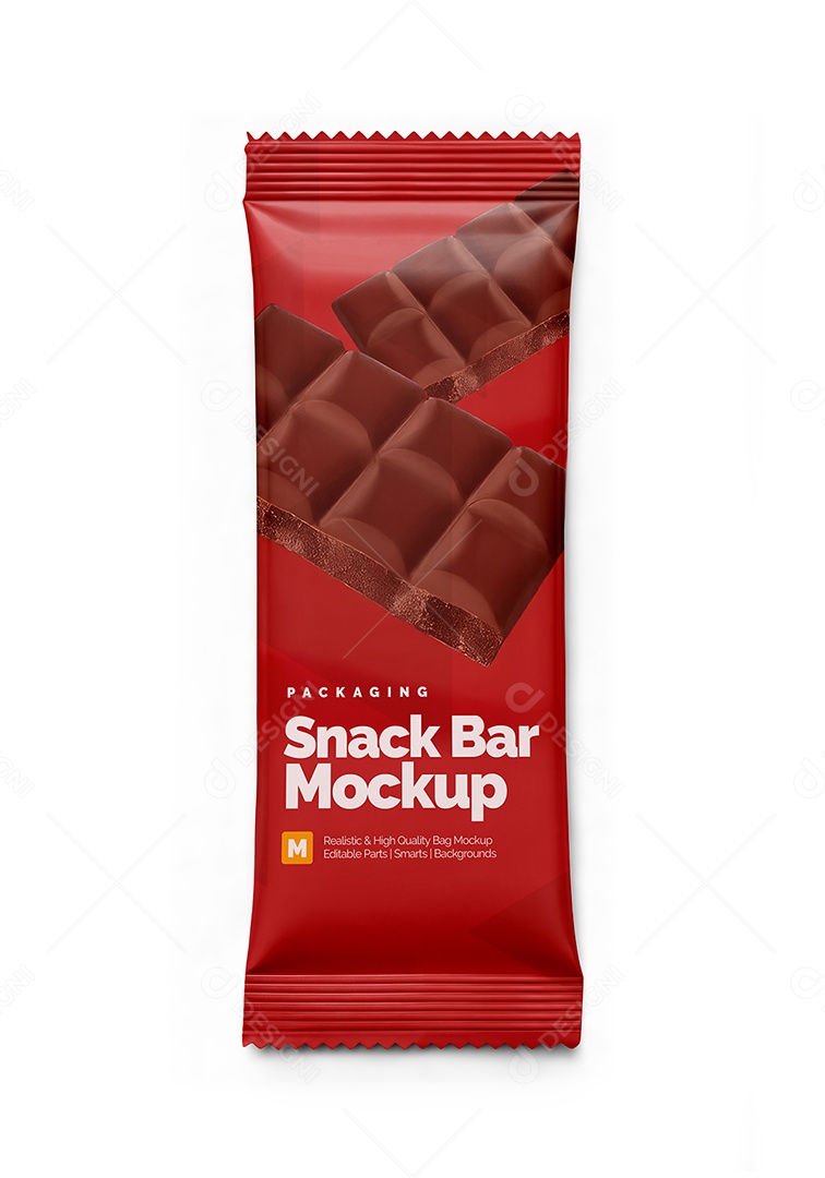 Embalagem de Doce Mockup PSD Editavel