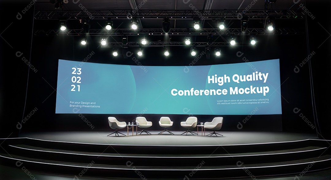 Mockup Espaço de Conferência PSD Editável