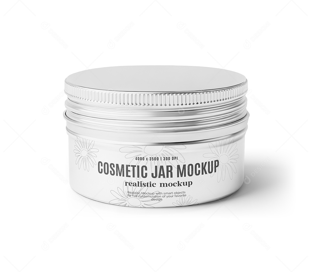 Mockup Pote de Cosmético PSD Editável