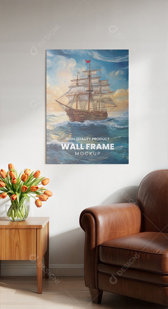 Mockup de Quadro de Arte PSD Editável