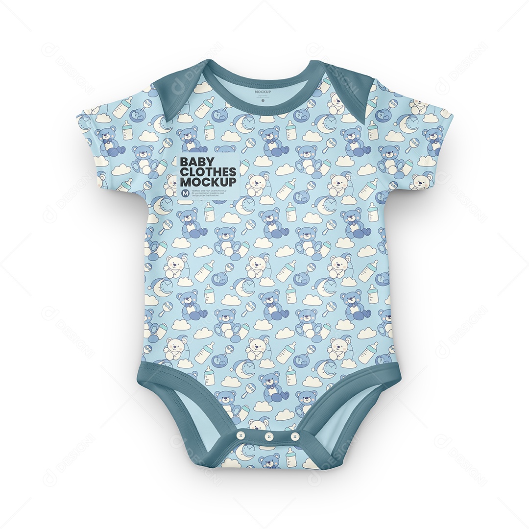 Roupas de Bebê PSD Editável Mockup