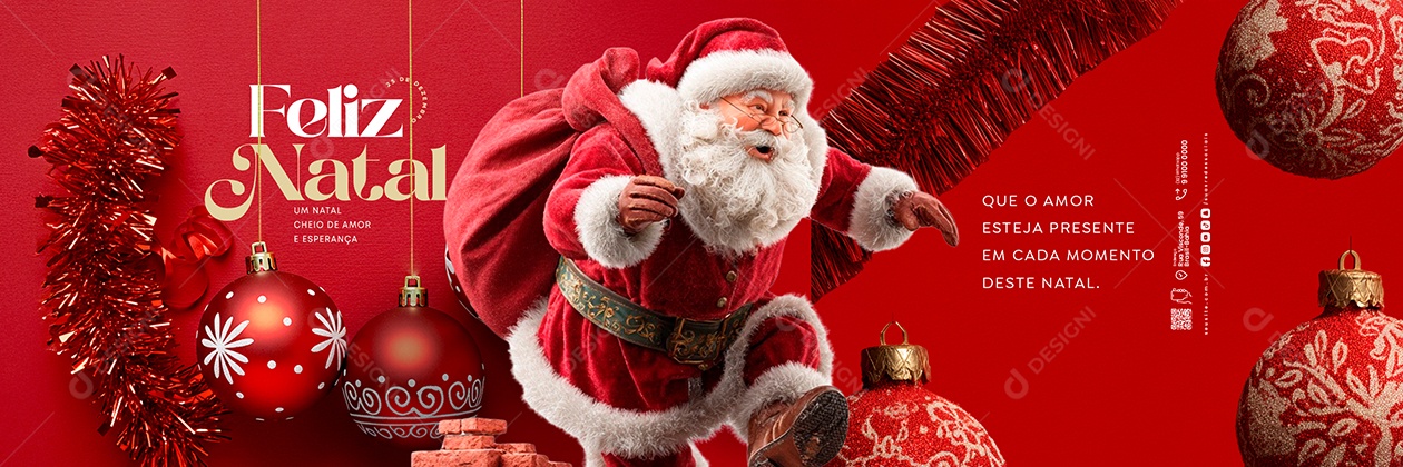 Carrossel Feliz Natal 25 de Dezembro Social Media PSD Editável