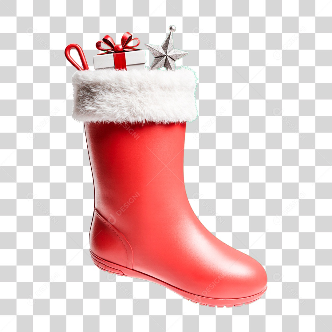 Elemento Meia de Natal PNG Transparente