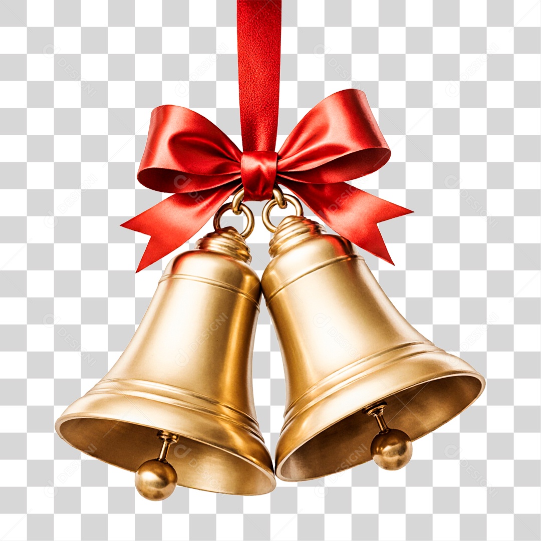 Sinos Dourados PNG Transparente