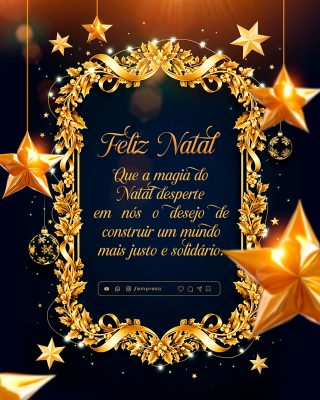 Feliz Natal 25 de Dezembro Social Media PSD Editável