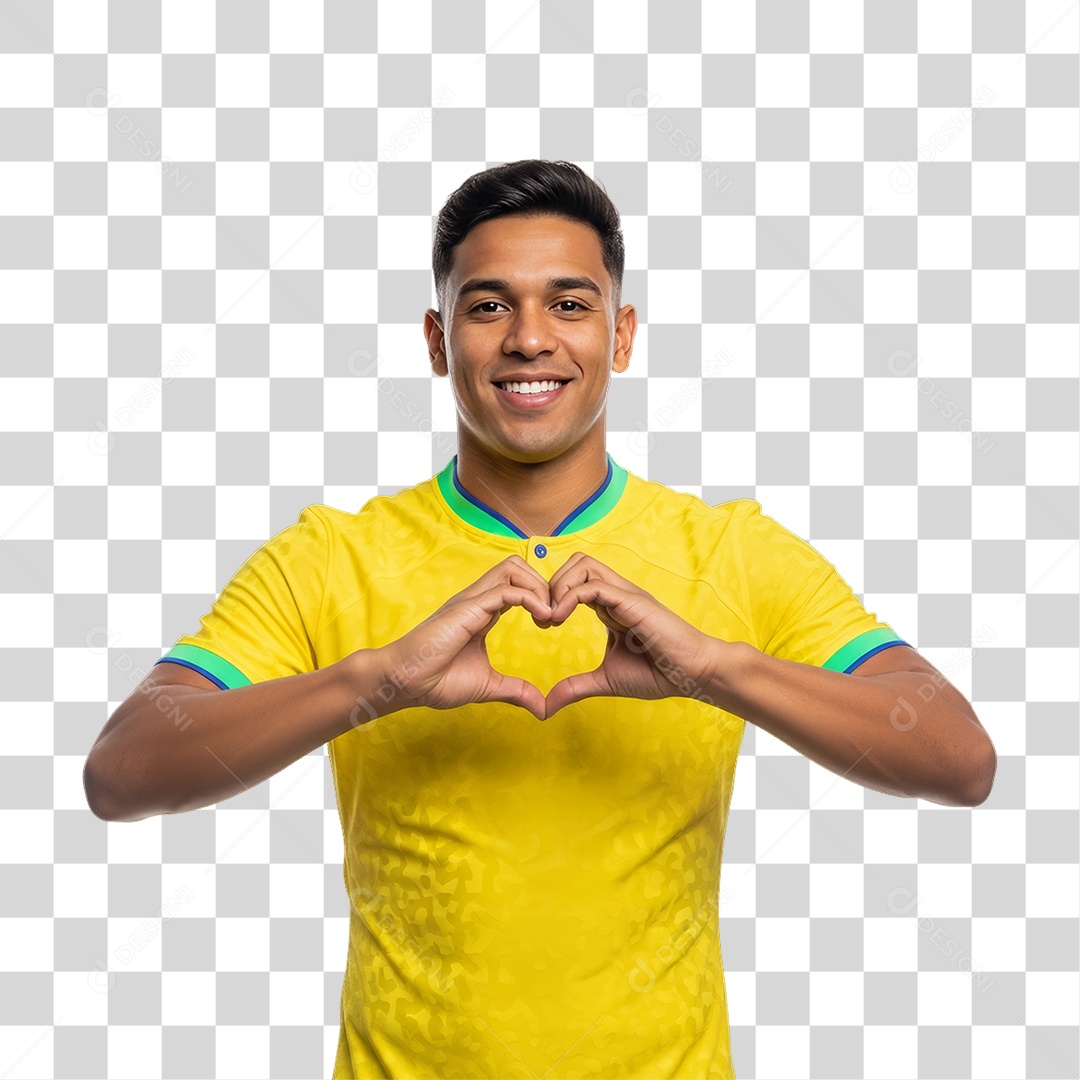 Homem Jogador Seleção Brasileira PNG Transparente