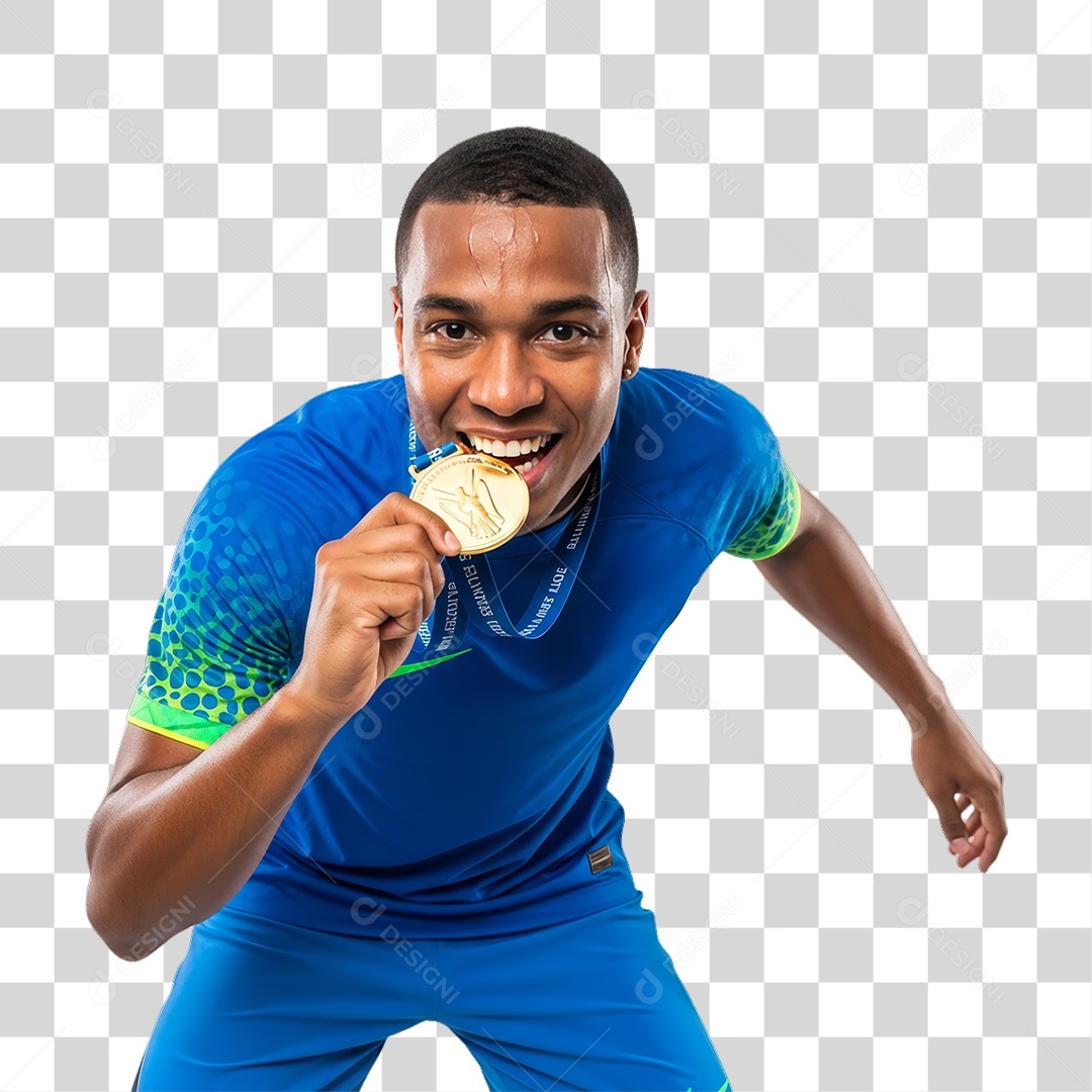 Homem Jogador Seleção Brasileira PNG Transparente