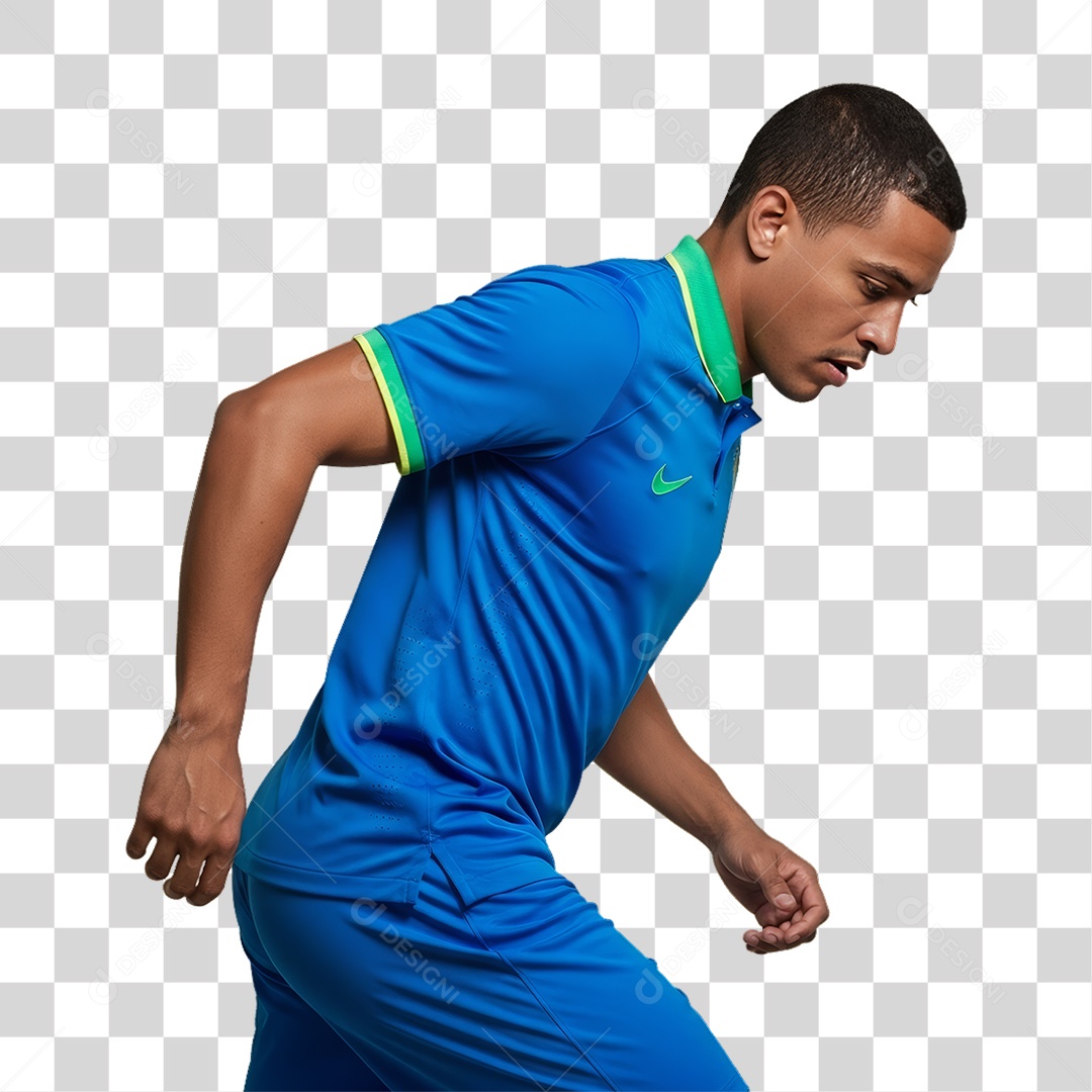 Homem Jogador Seleção Brasileira PNG Transparente
