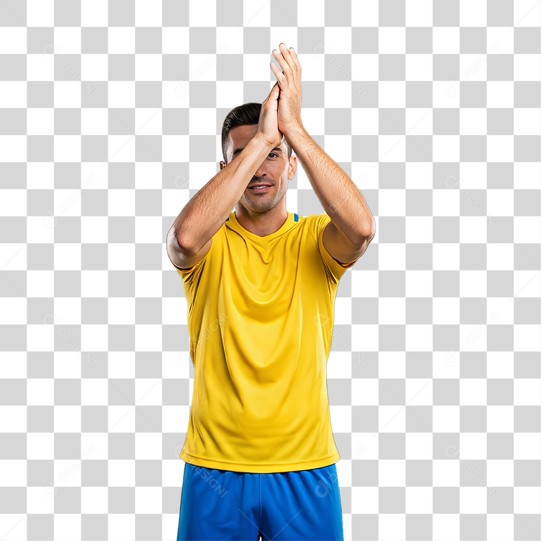 Homem Jogador Seleção Brasileira PNG Transparente