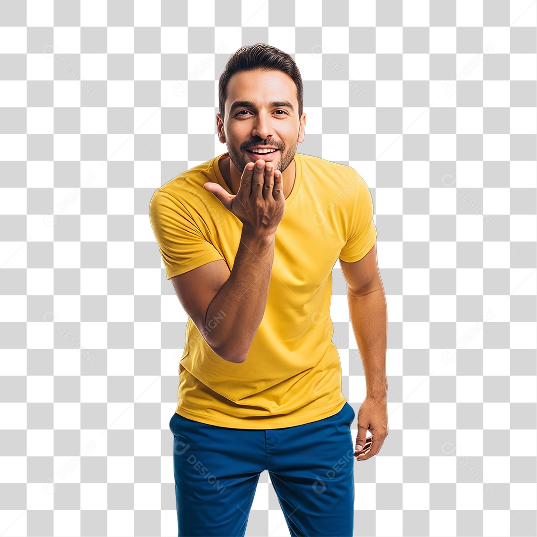 Homem Jogador Seleção Brasileira PNG Transparente