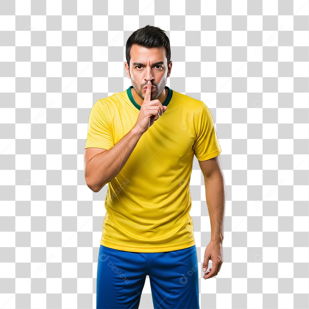 Homem Jogador Seleção Brasileira PNG Transparente