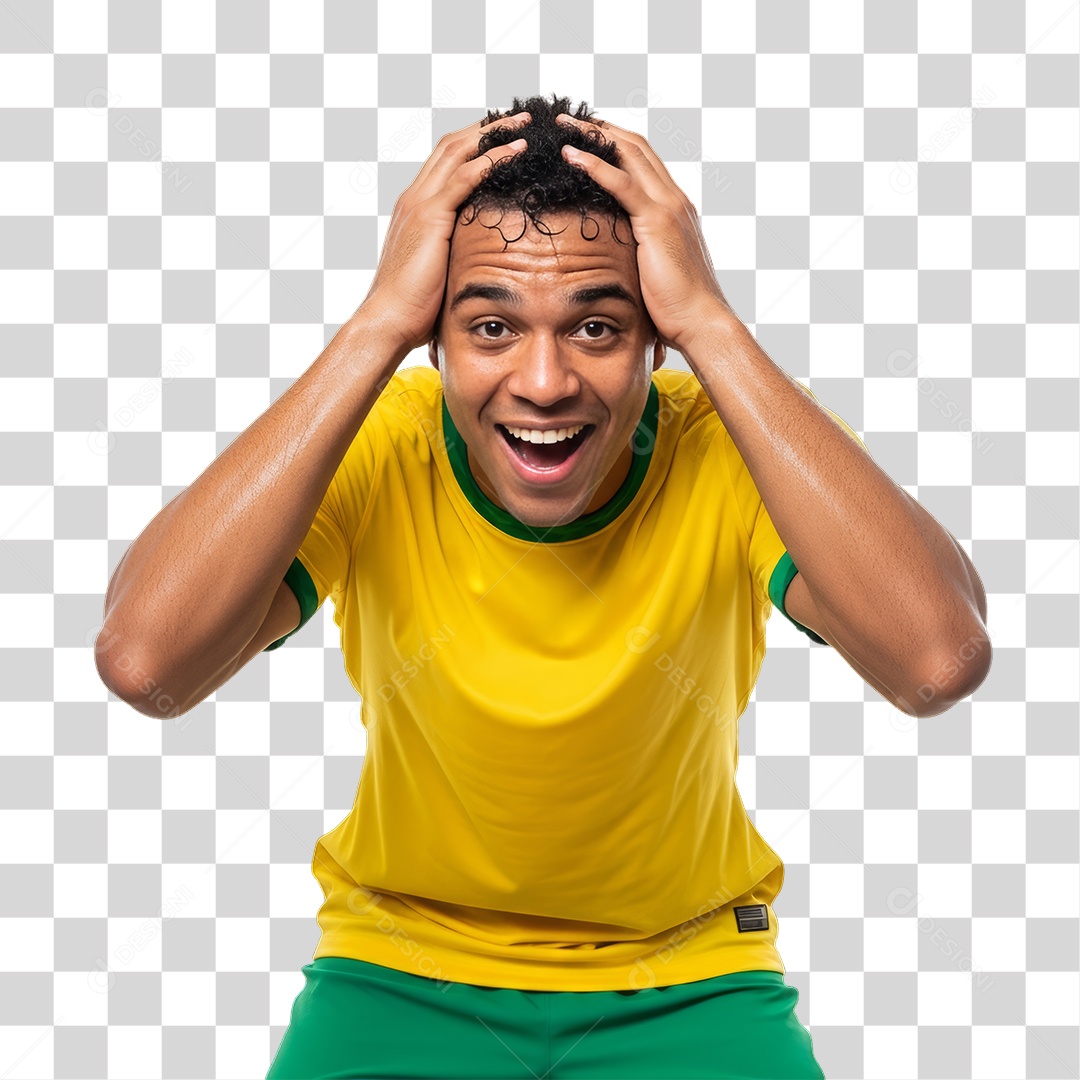 Homem Jogador Seleção Brasileira PNG Transparente