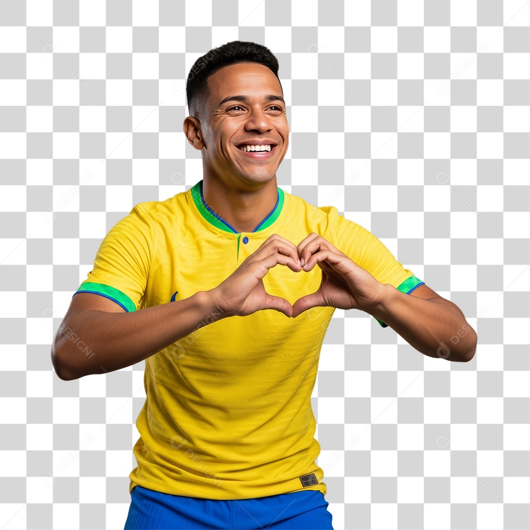 Homem Jogador Seleção Brasileira PNG Transparente