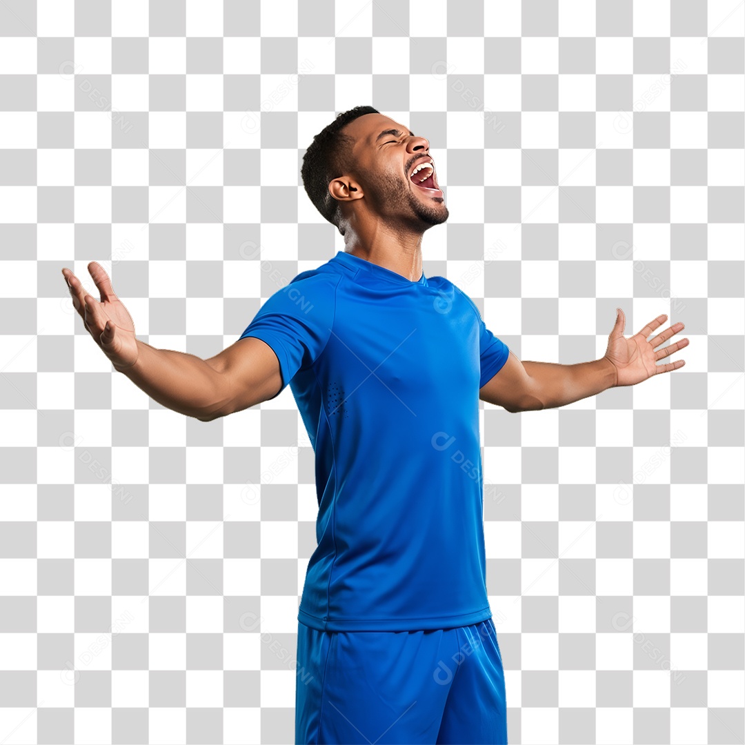 Homem Jogador Seleção Brasileira PNG Transparente