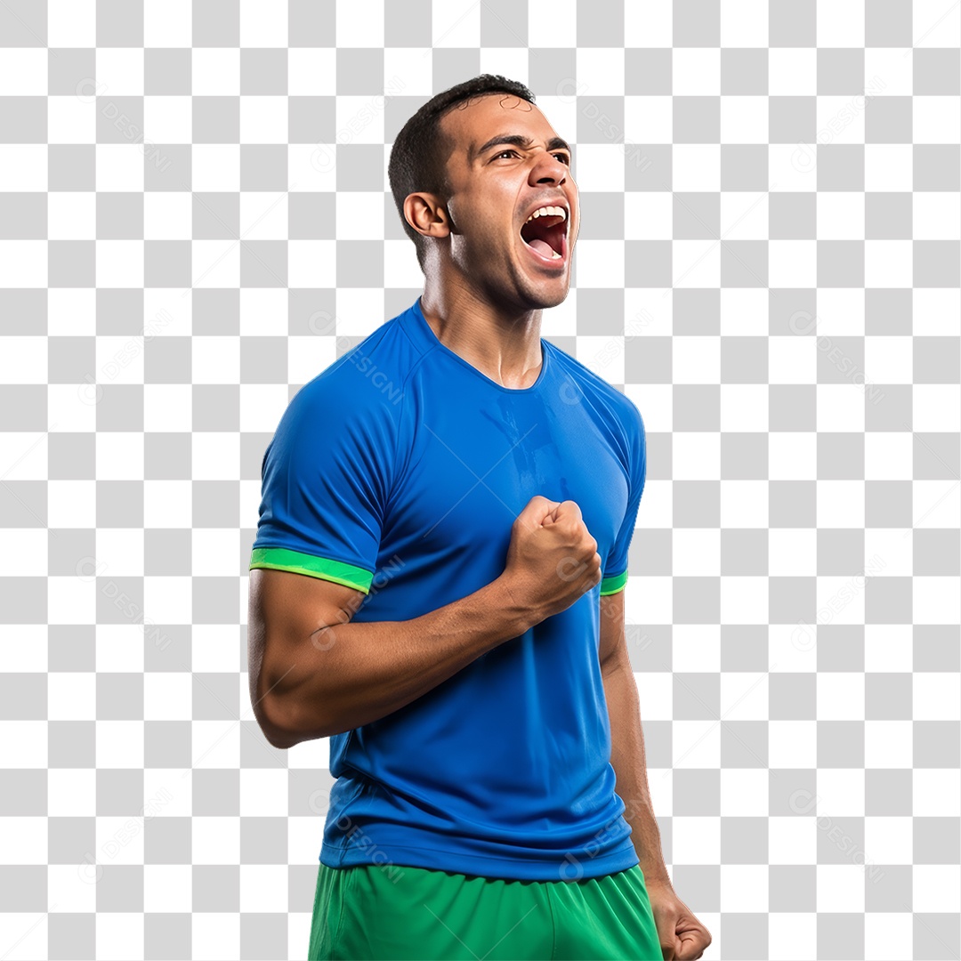 Homem Jogador Seleção Brasileira PNG Transparente