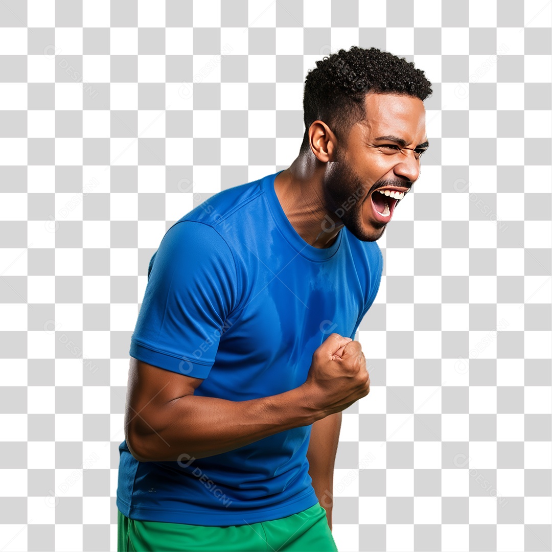 Homem Jogador Seleção Brasileira PNG Transparente