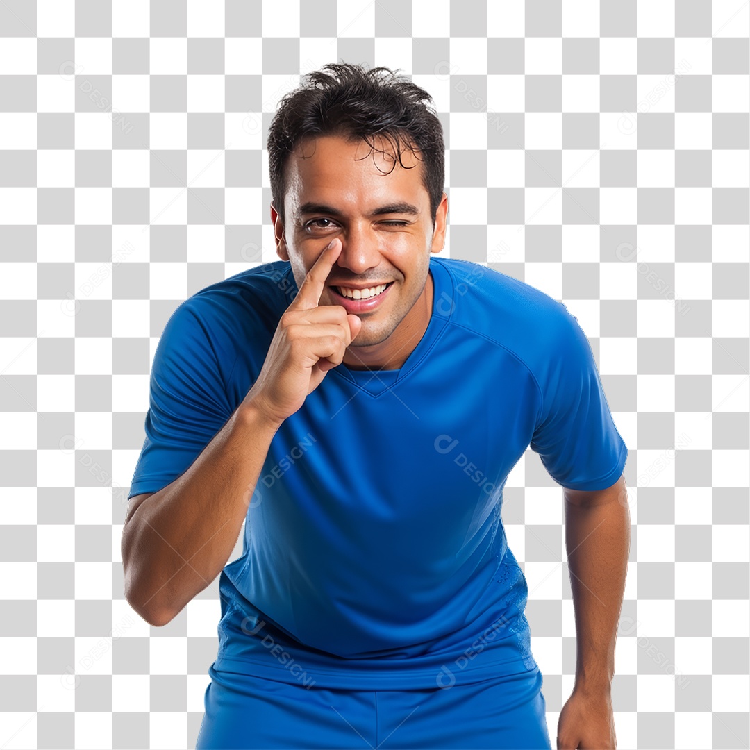 Homem Jogador Seleção Brasileira PNG Transparente