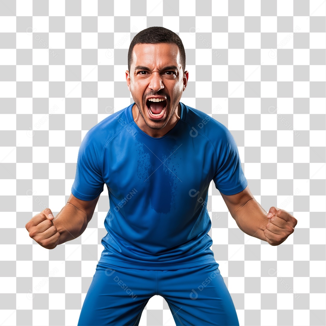 Homem Jogador Seleção Brasileira PNG Transparente