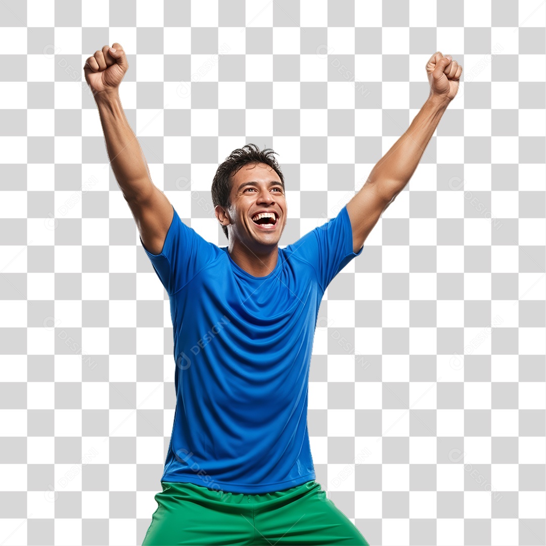 Homem Jogador Seleção Brasileira PNG Transparente