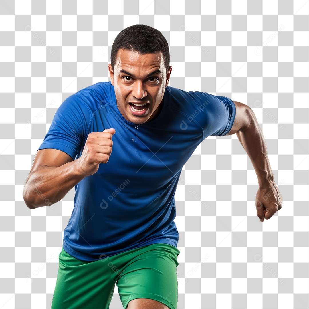 Homem Jogador Seleção Brasileira PNG Transparente