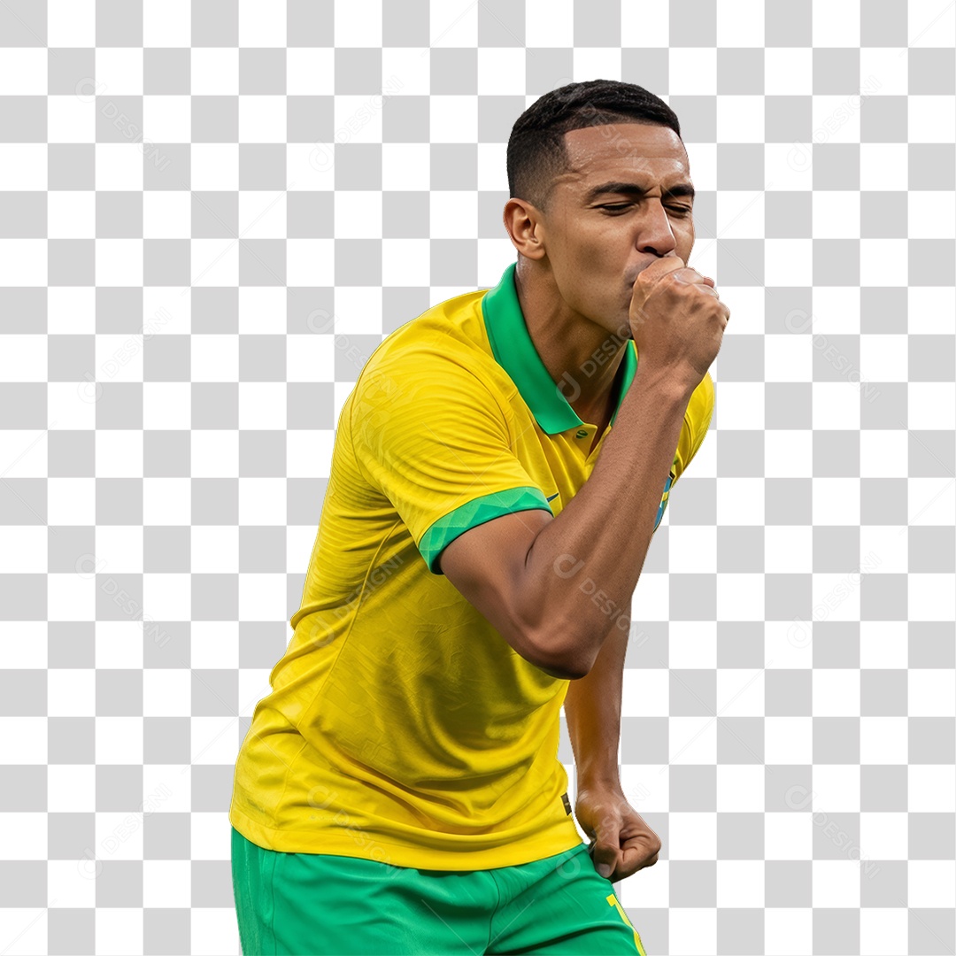 Homem Jogador Seleção Brasileira PNG Transparente