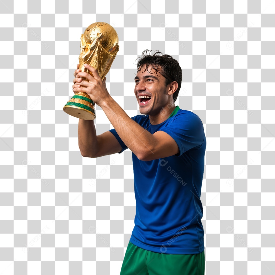 Homem Jogador Seleção Brasileira PNG Transparente