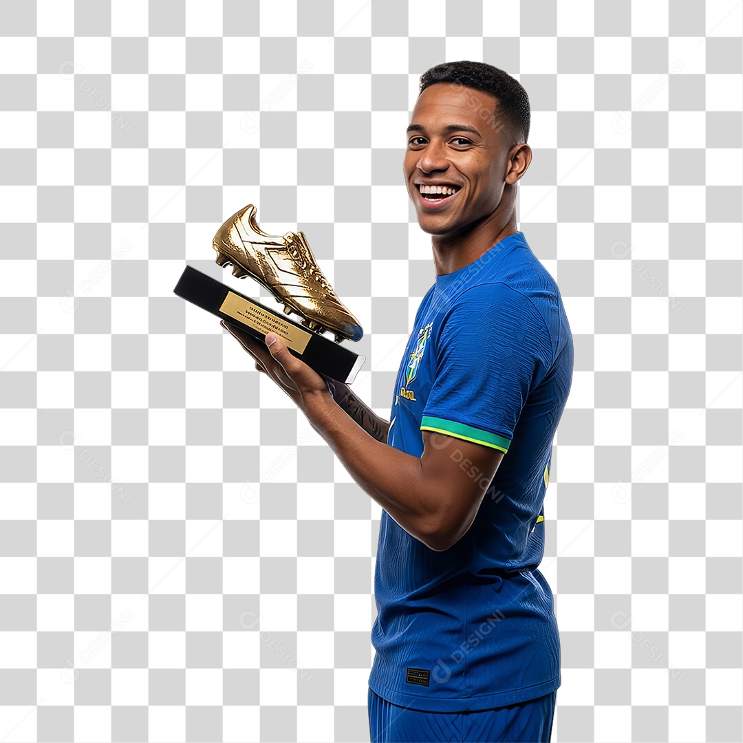 Homem Jogador Seleção Brasileira PNG Transparente